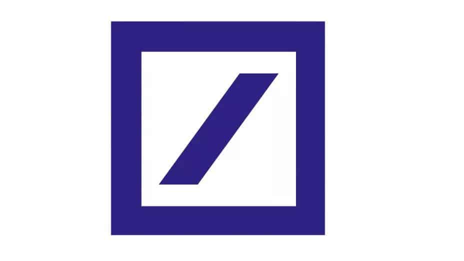 O logotipo do banco Deutsche