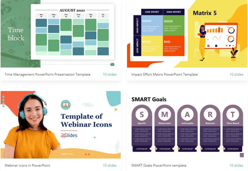 Download gratis PowerPoint templates from 24Slides